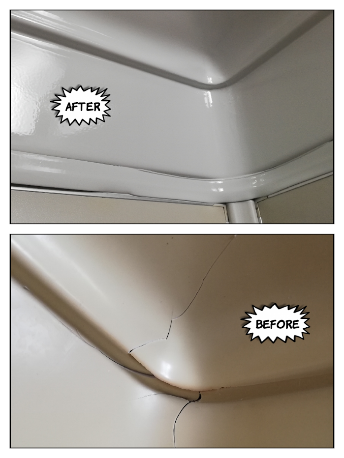 浴室天井の割れ補修＆再生塗装工事岐阜県